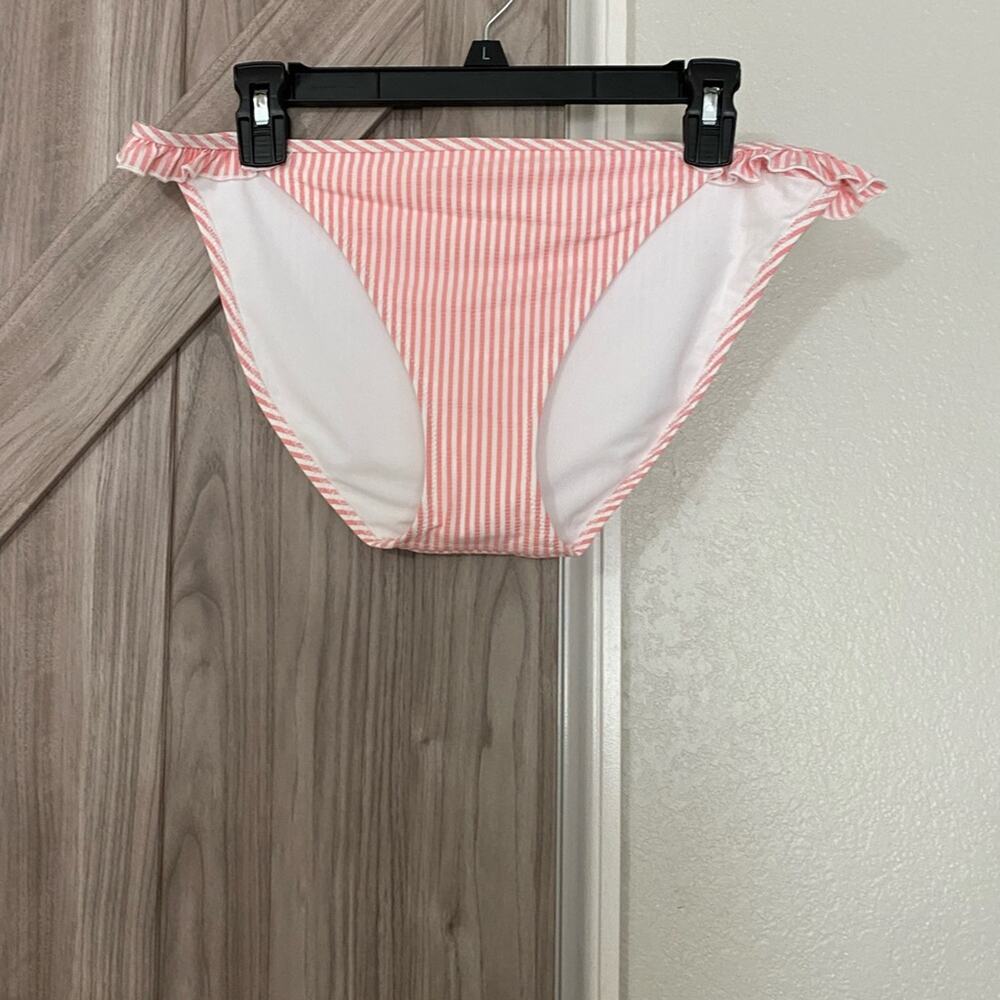 NWOT Aerie Pink and white seersucker bikini bottom